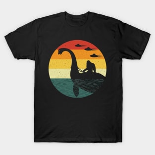 Bigfoot Loch Ness Monster Nessie Ufo T-Shirt